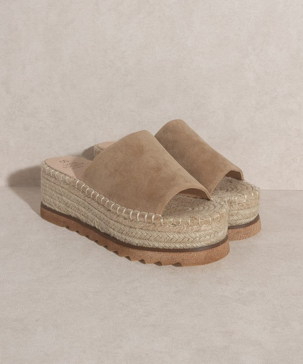 OASIS SOCIETY Ivy   Espadrille Platform Slide