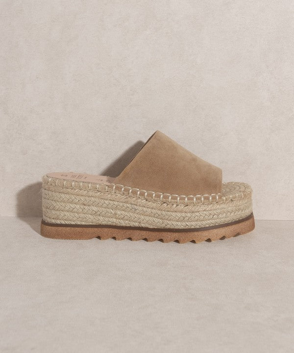 OASIS SOCIETY Ivy   Espadrille Platform Slide